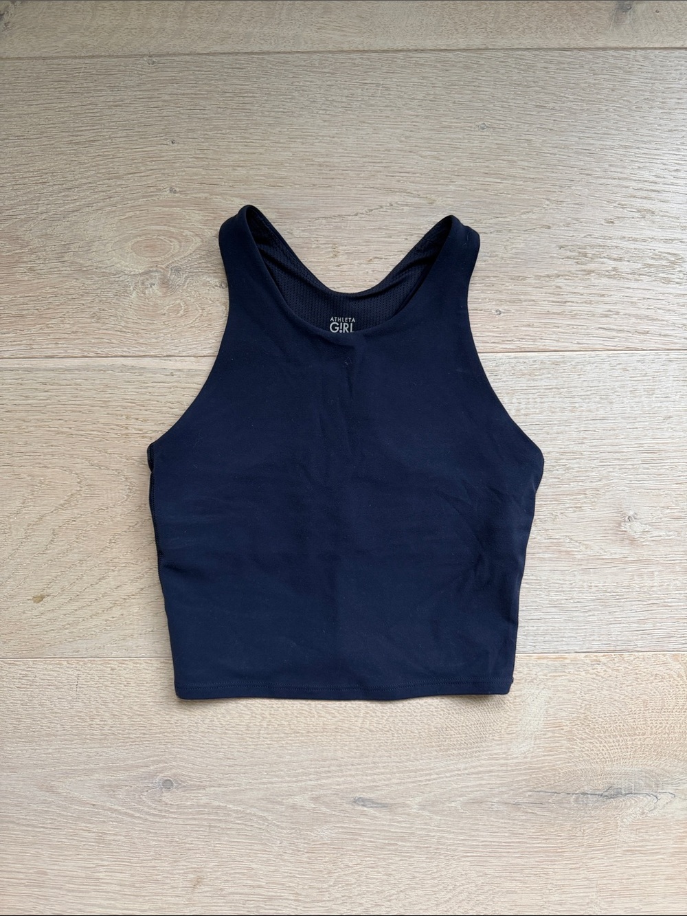 Athleta Girl Navy Cropped Workout Top